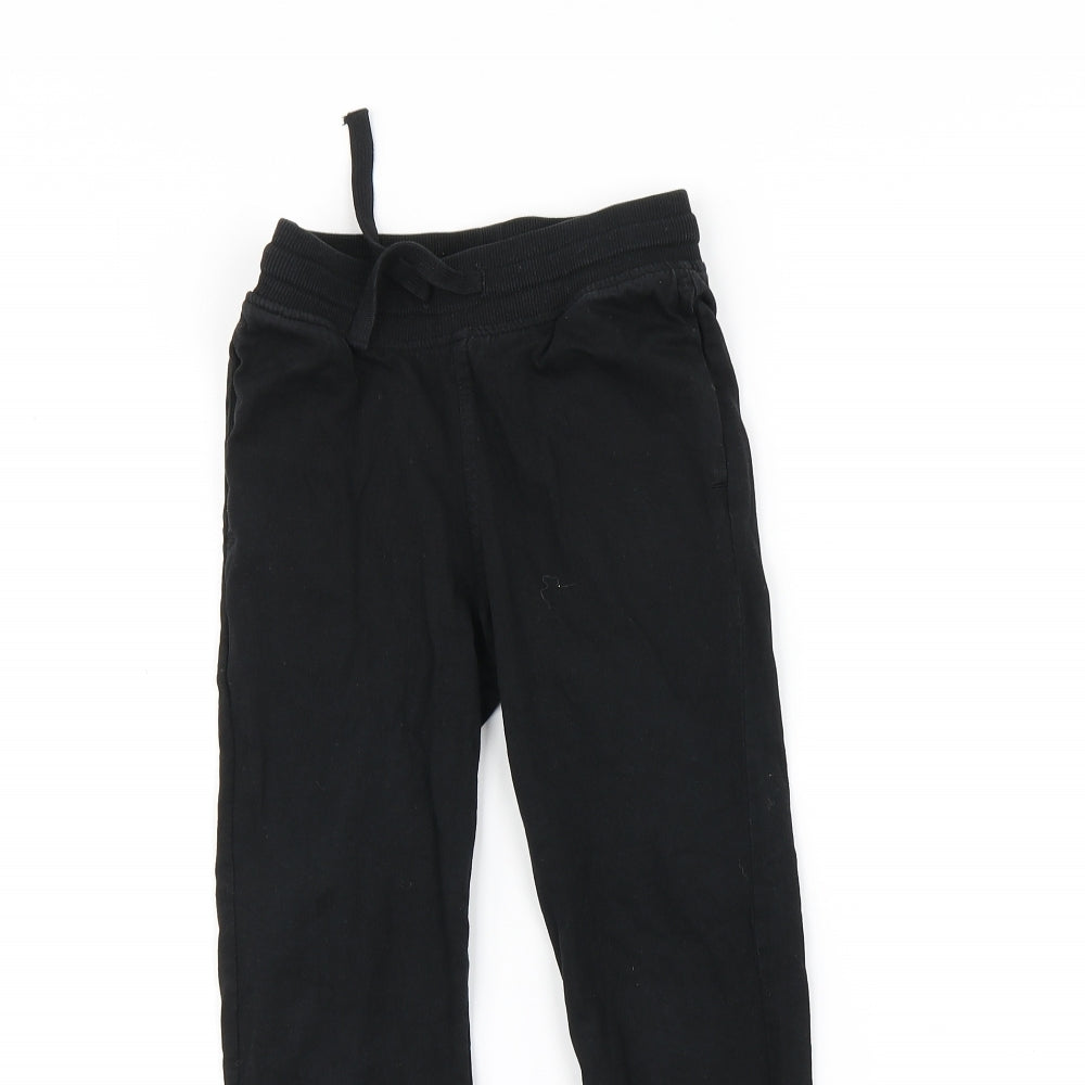 H&M Boys Black   Jogger Trousers Size 7-8 Years