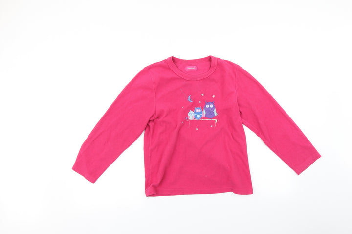 Primark Girls Pink Pyjama Top Size 11-12 Years - Owls