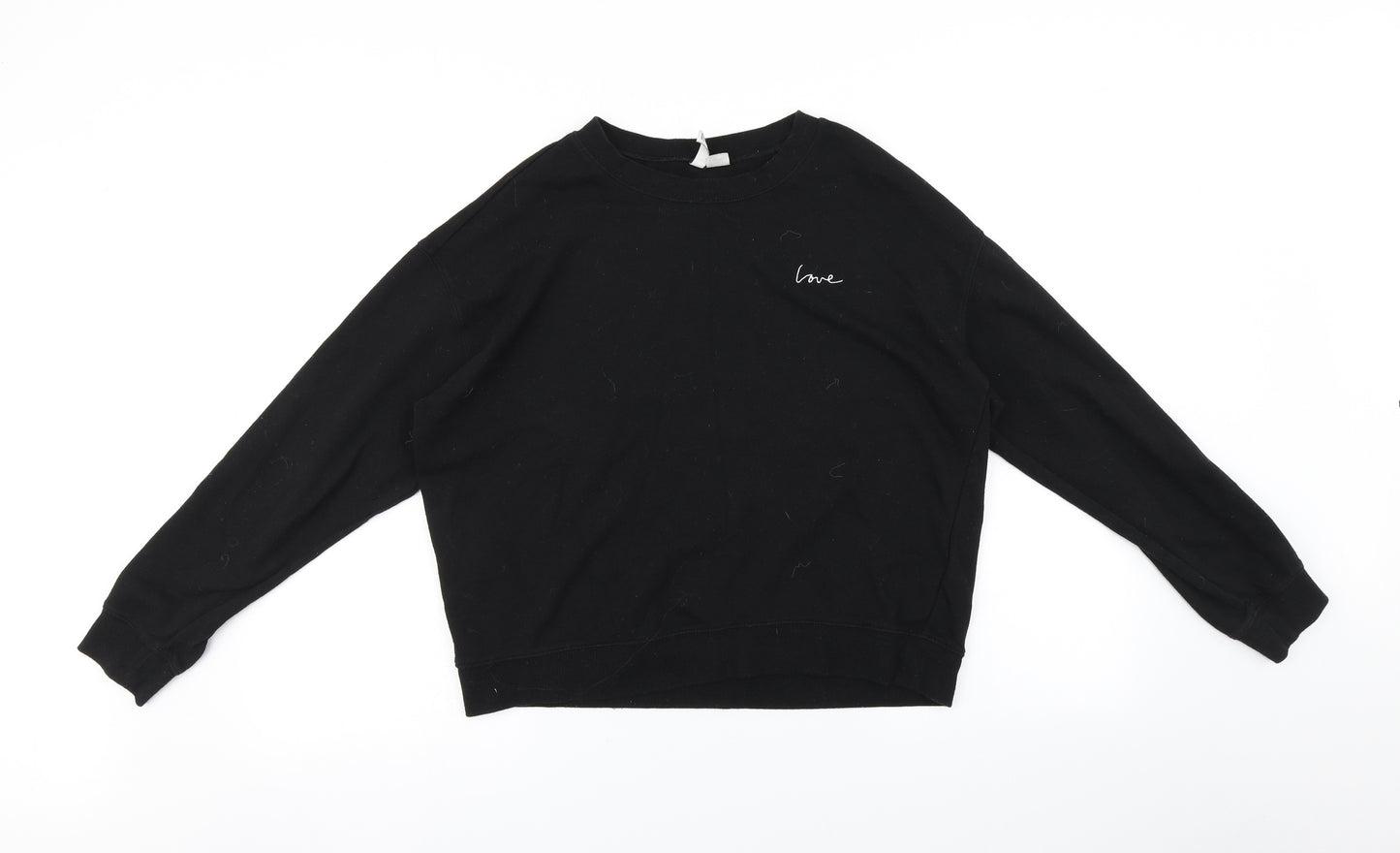 H&M  Womens Black   Pullover Jumper Size L