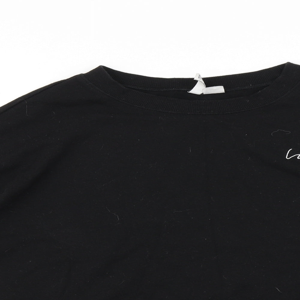 H&M  Womens Black   Pullover Jumper Size L