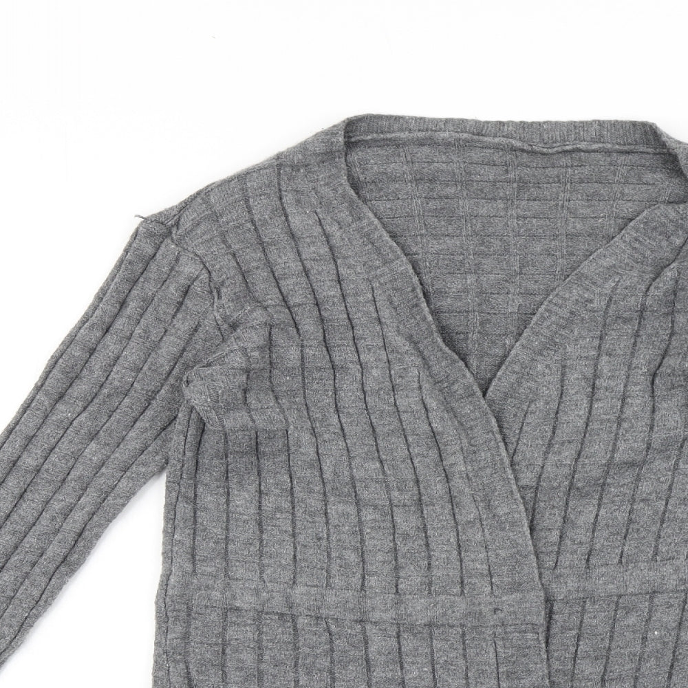 SheIn Womens Grey   Cardigan Jumper One Size