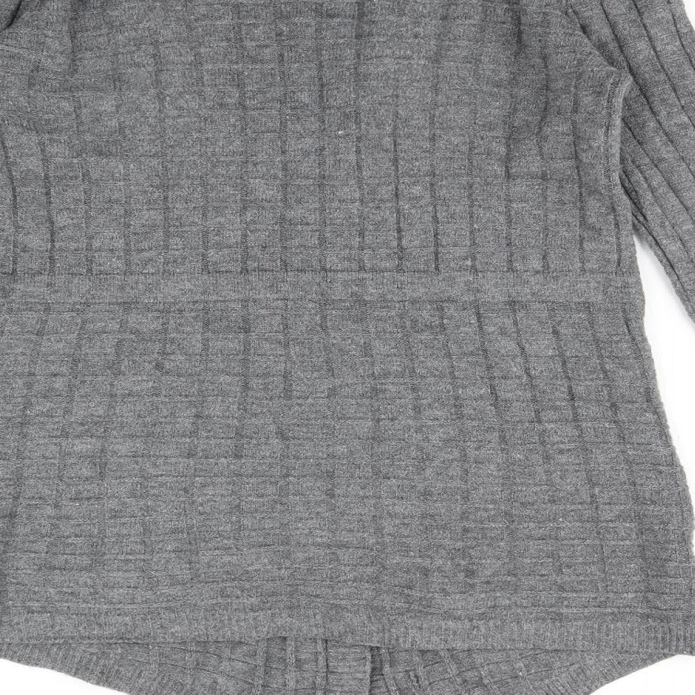 SheIn Womens Grey   Cardigan Jumper One Size