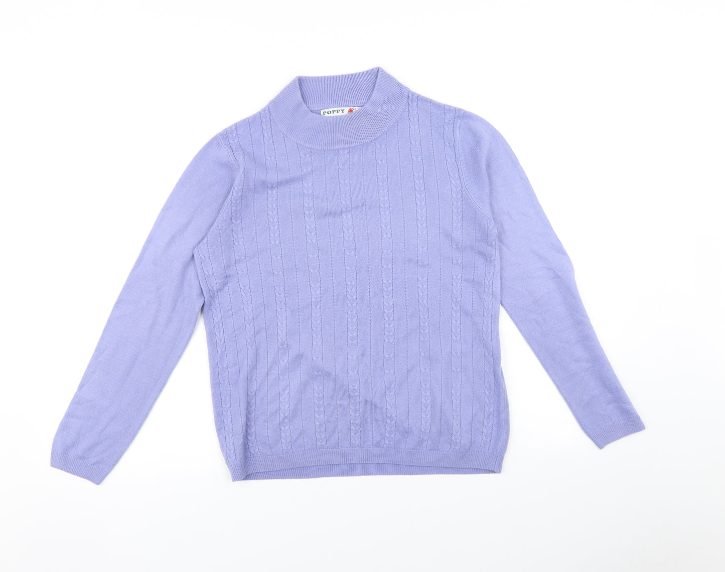 Poppy Womens Purple   Pullover Jumper Size 10