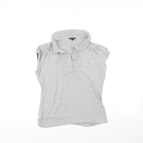 Marks and Spencer Womens Grey   Basic Polo Size 12