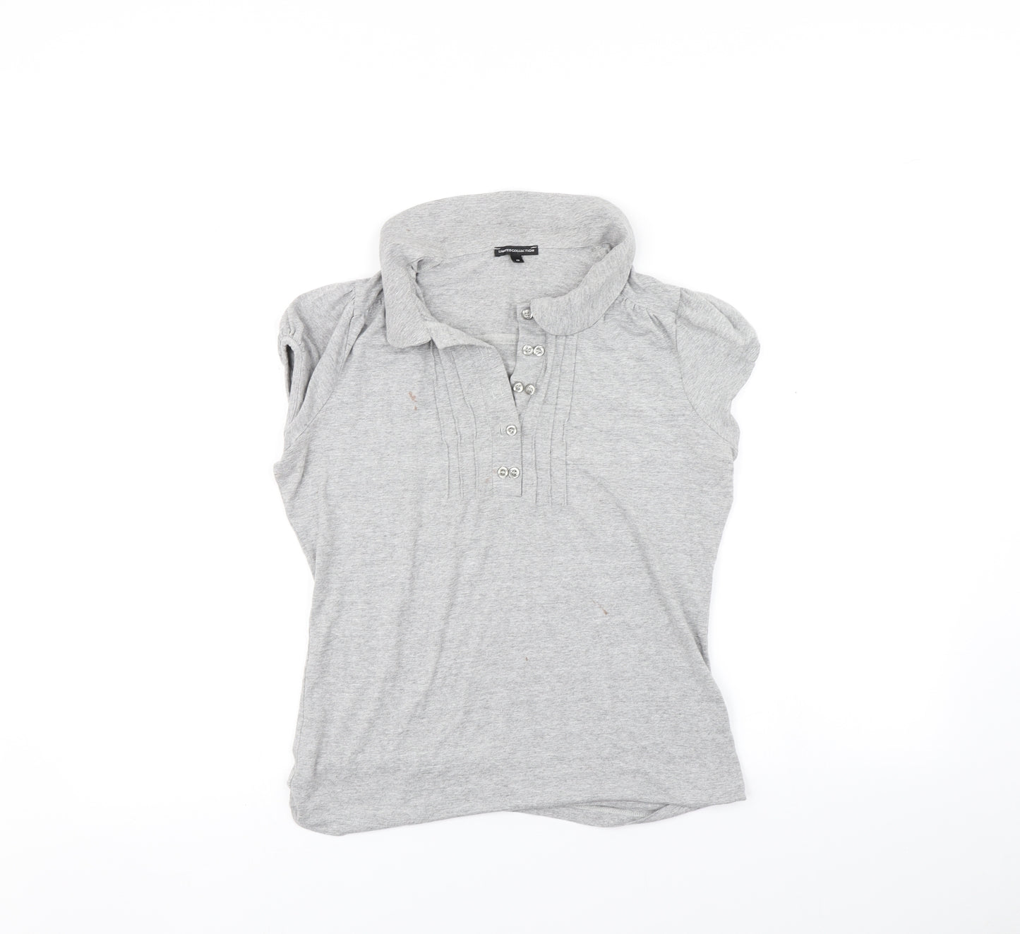 Marks and Spencer Womens Grey   Basic Polo Size 12