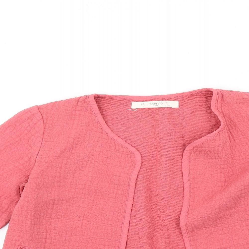Mango Girls Pink   Cardigan Jumper Size 9-10 Years
