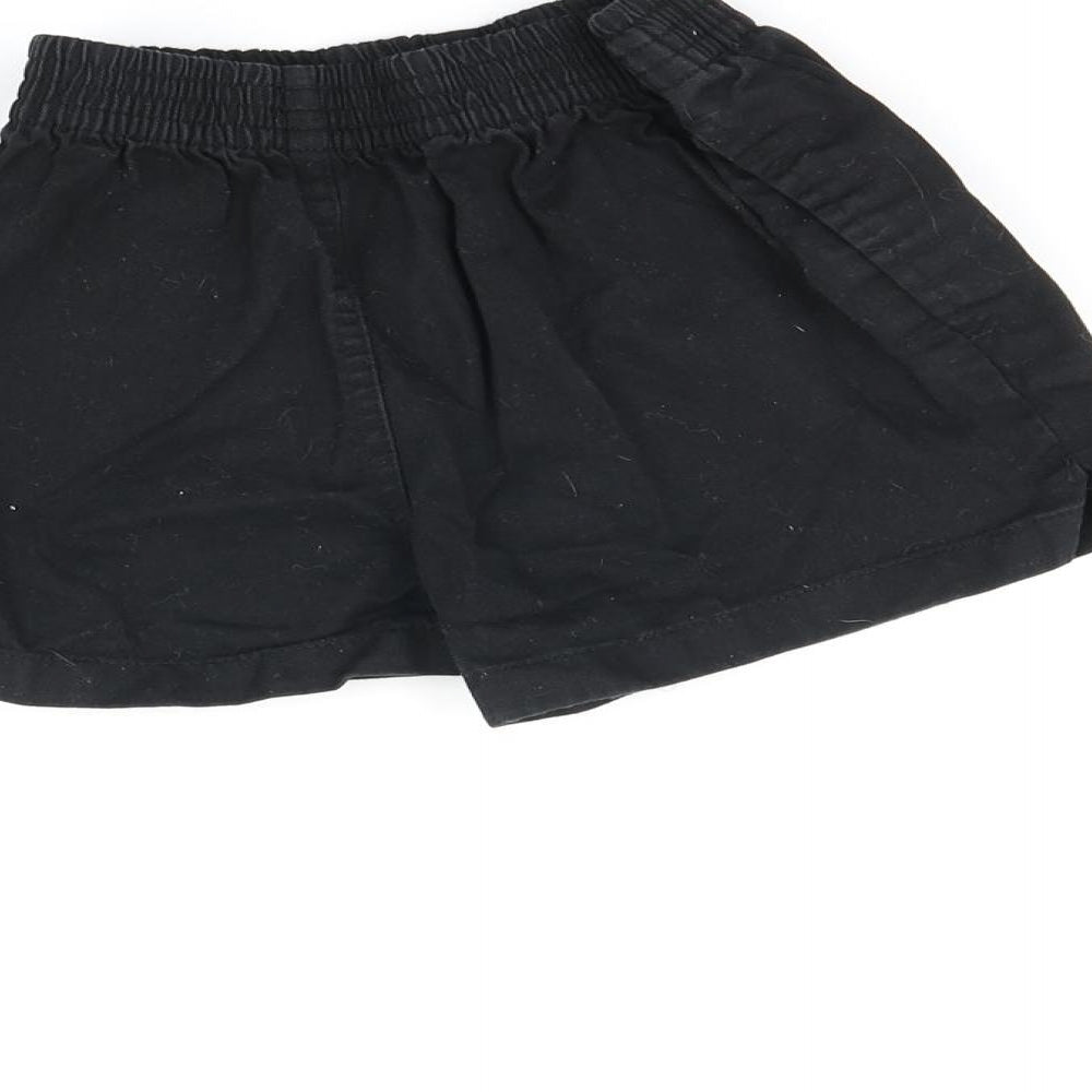 George Boys Black   Sweat Shorts Size 4-5 Years