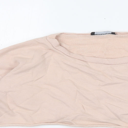 PRETTYLITTLETHING Womens Pink   Pullover Sweatshirt Size 6  - Cropped