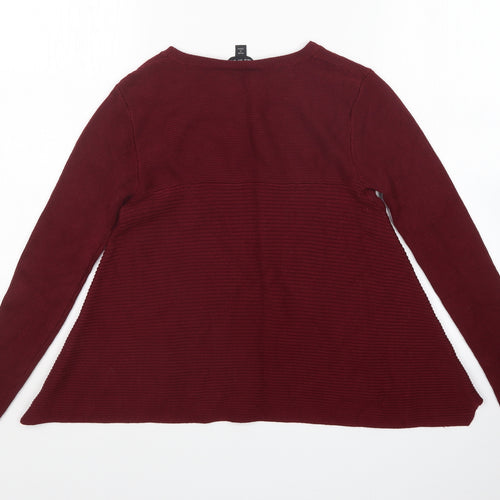 Miss Selfridge Womens Red   Pullover Jumper Size 10