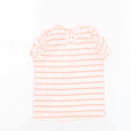 Primark Girls Multicoloured Striped  Basic T-Shirt Size 18-24 Months