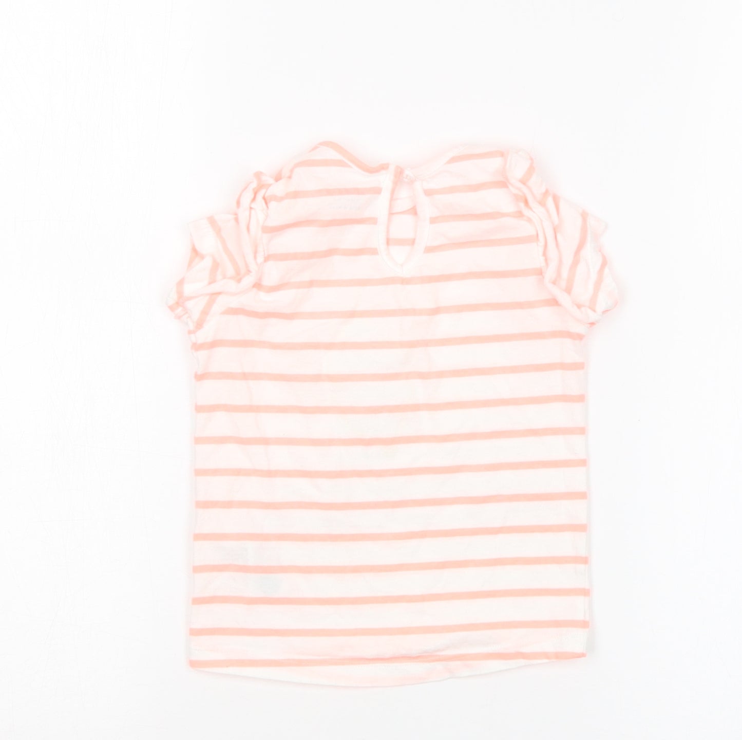 Primark Girls Multicoloured Striped  Basic T-Shirt Size 18-24 Months