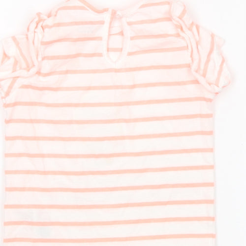 Primark Girls Multicoloured Striped  Basic T-Shirt Size 18-24 Months