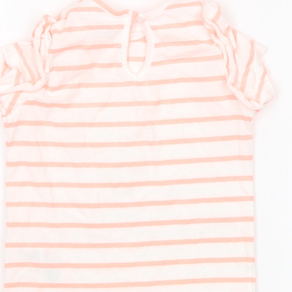 Primark Girls Multicoloured Striped  Basic T-Shirt Size 18-24 Months