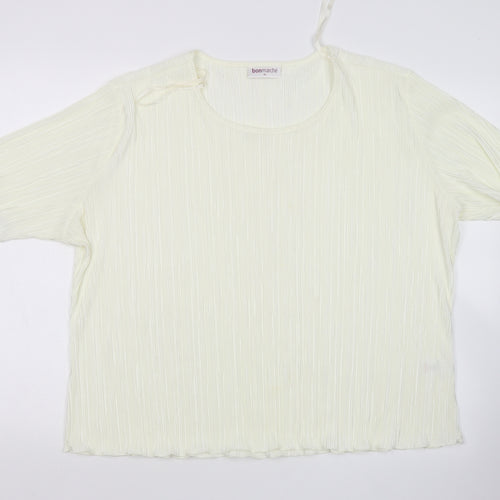 Bonmarche Womens Yellow   Basic Blouse Size XL