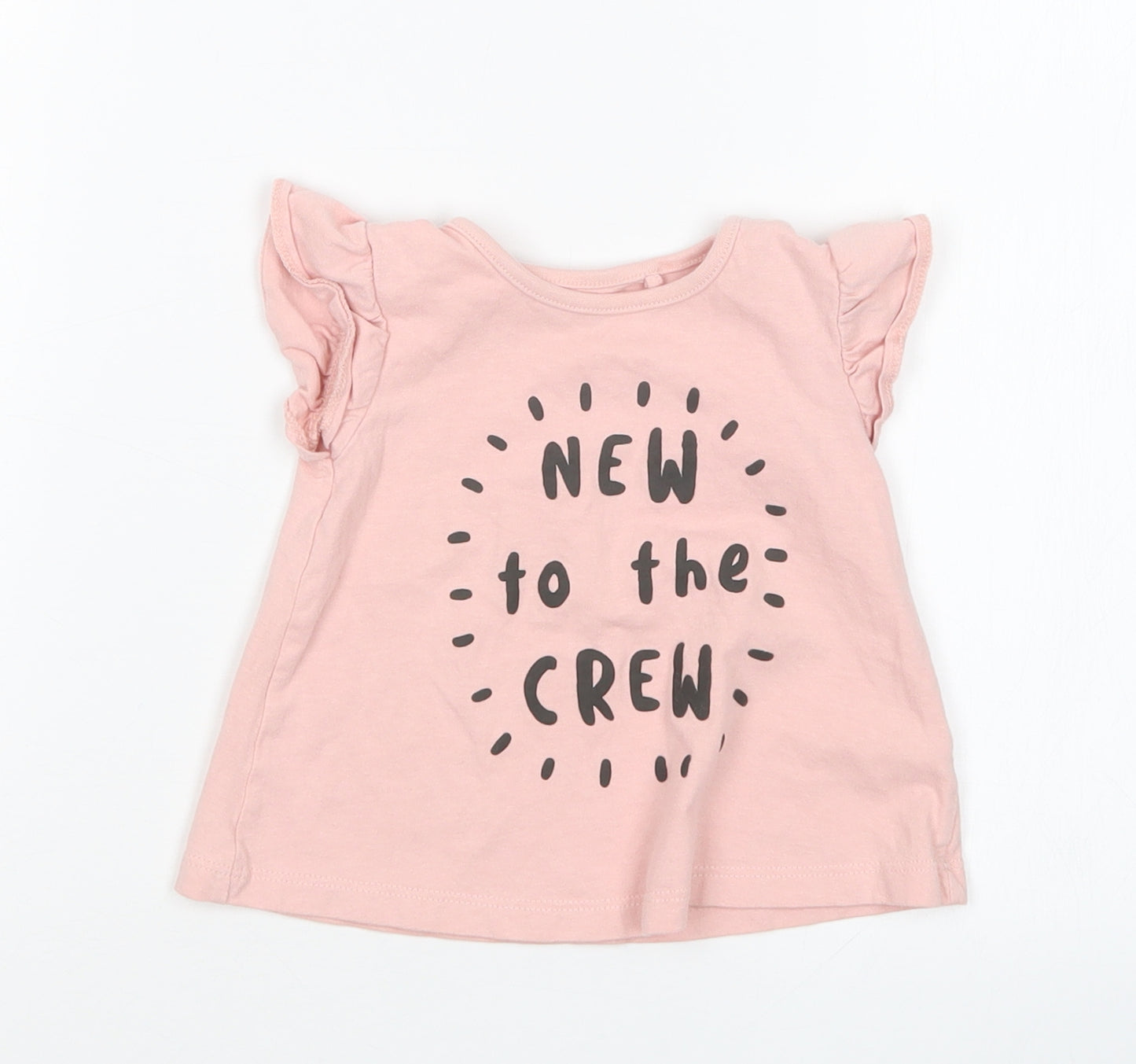 TU Girls Pink   Basic T-Shirt Size 6 Years