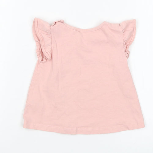 TU Girls Pink   Basic T-Shirt Size 6 Years