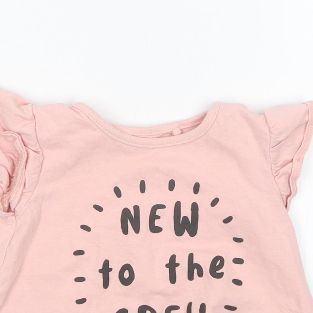 TU Girls Pink   Basic T-Shirt Size 6 Years