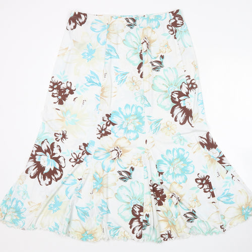 ann marie Womens Multicoloured Floral  A-Line Skirt Size XL