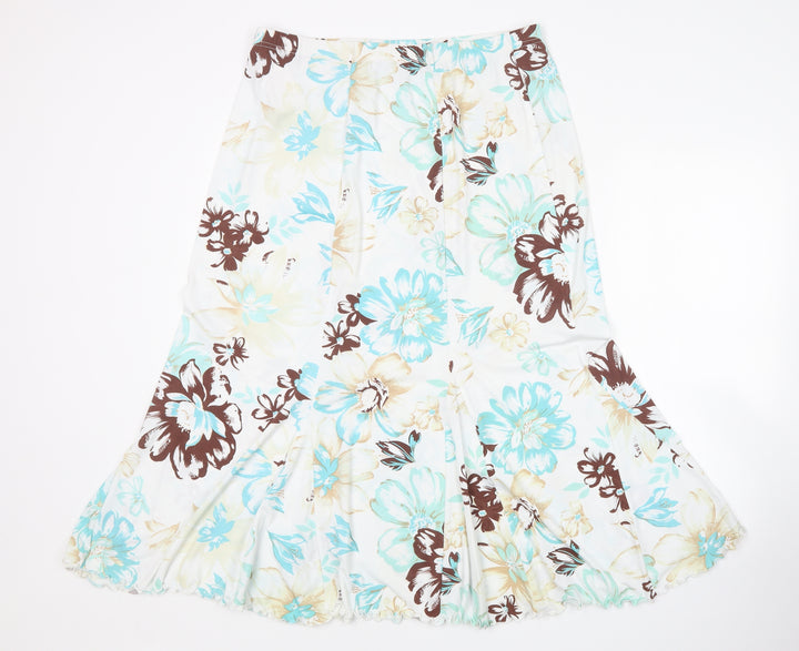 ann marie Womens Multicoloured Floral  A-Line Skirt Size XL