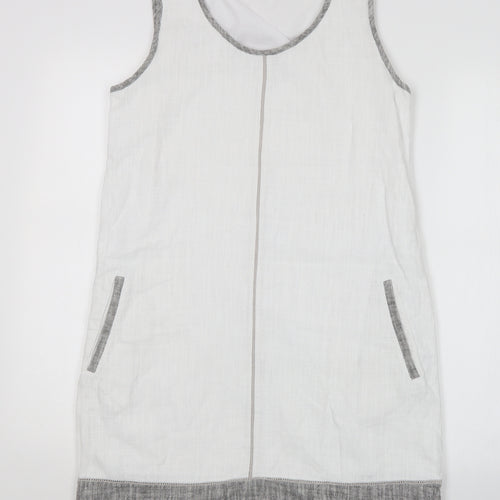 NEXT Womens White   Tank Dress  Size 10