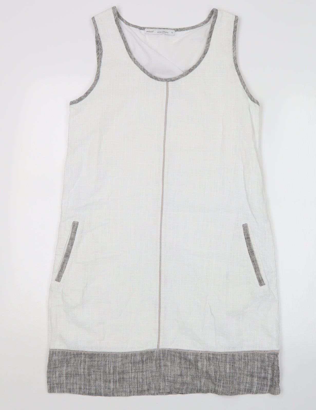 NEXT Womens White   Tank Dress  Size 10