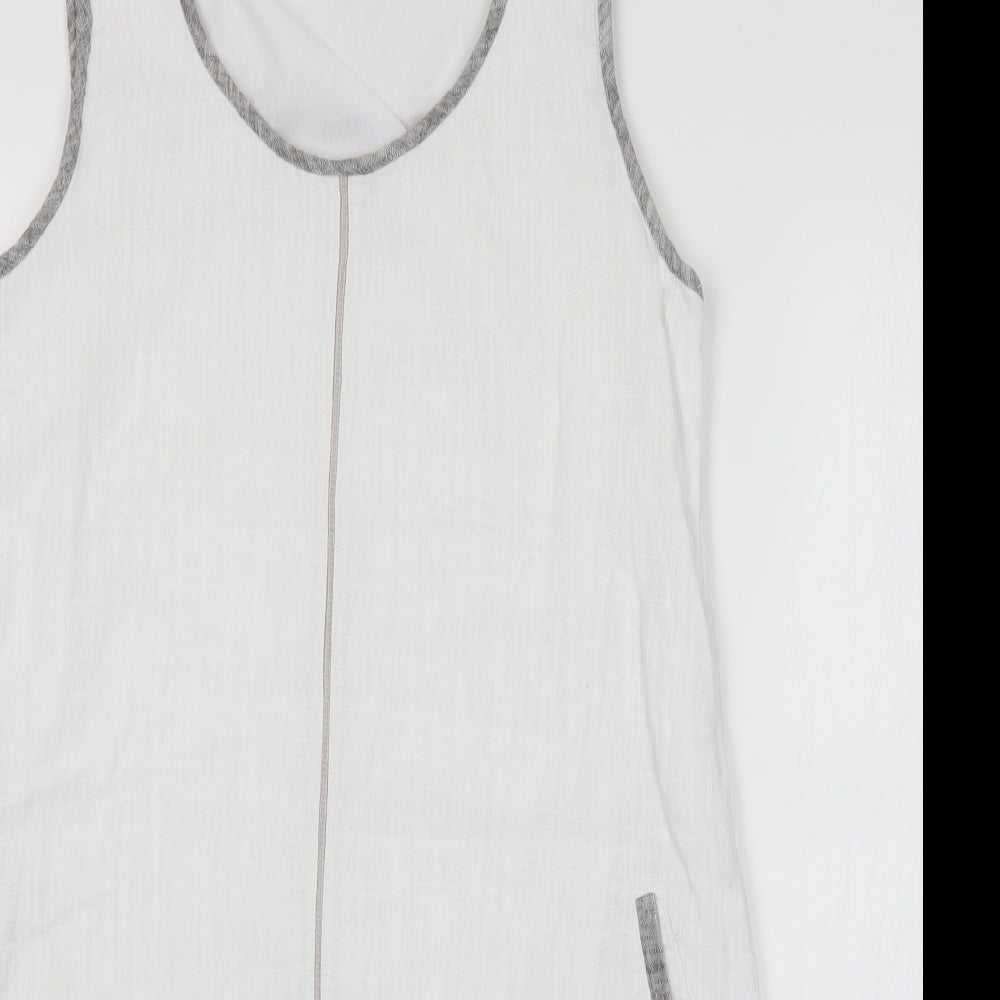 NEXT Womens White   Tank Dress  Size 10