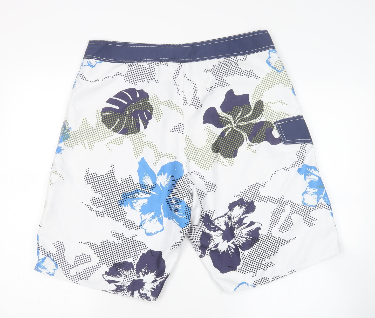 E Active Mens Multicoloured Floral  Sweat Shorts Size 34 - Swim Shorts