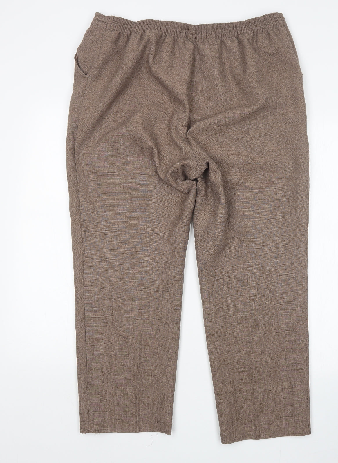 M&S Womens Brown   Trousers  Size 16 L27 in