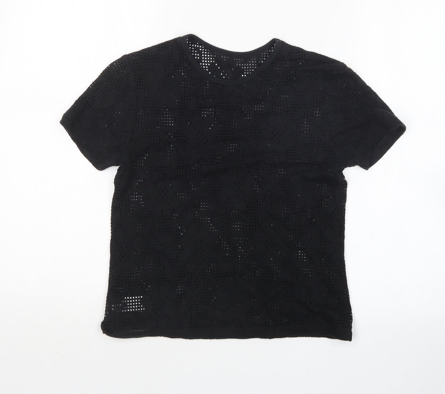 St Michael Womens Black   Basic T-Shirt Size 10