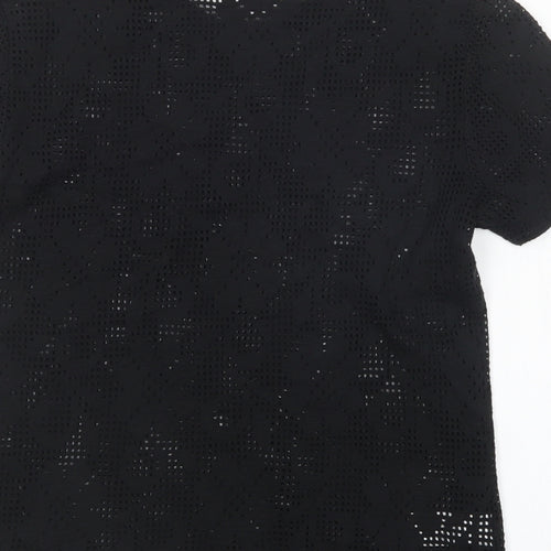 St Michael Womens Black   Basic T-Shirt Size 10