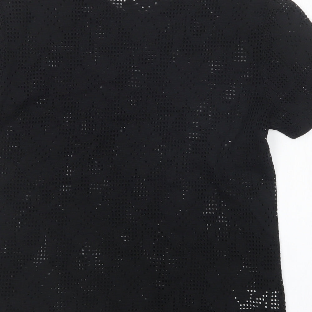 St Michael Womens Black   Basic T-Shirt Size 10