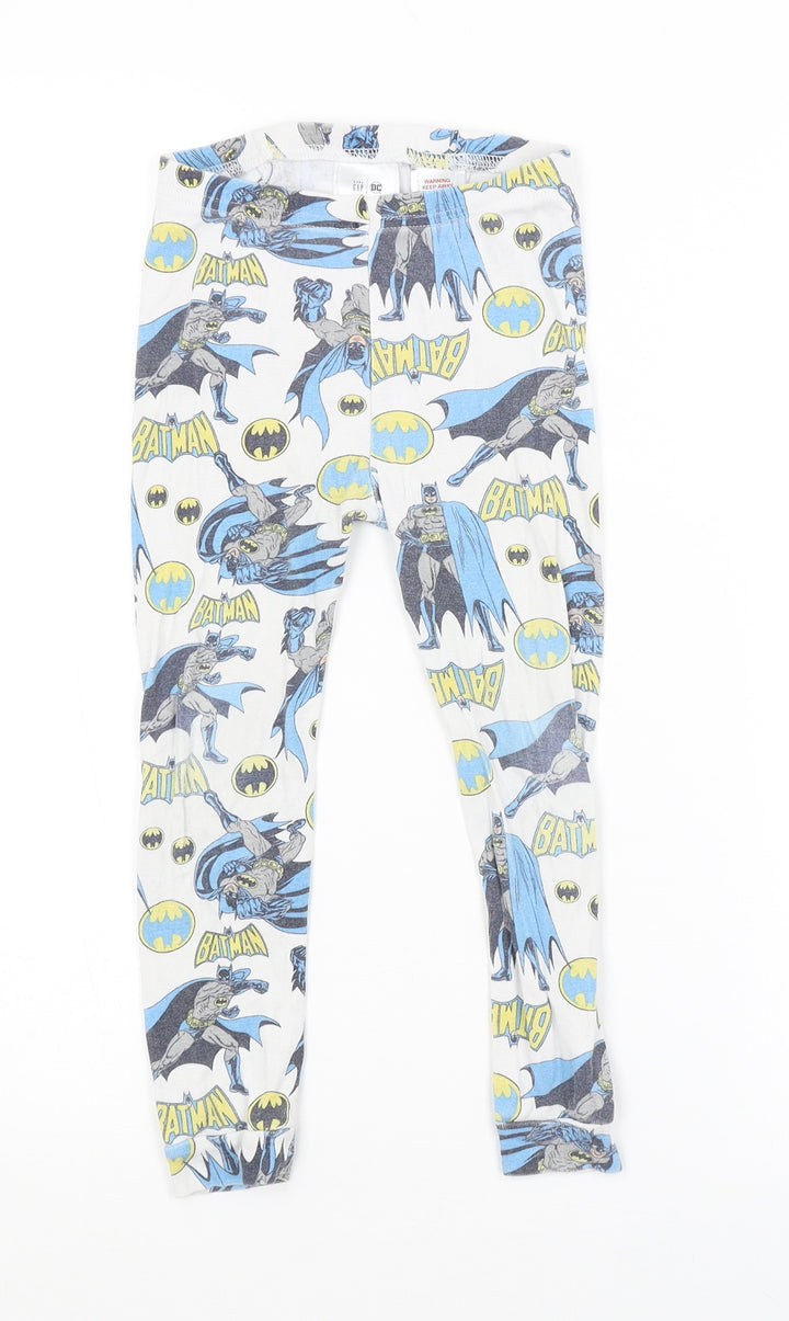 Gap Boys White Geometric Pyjama Pants Size 4 Years