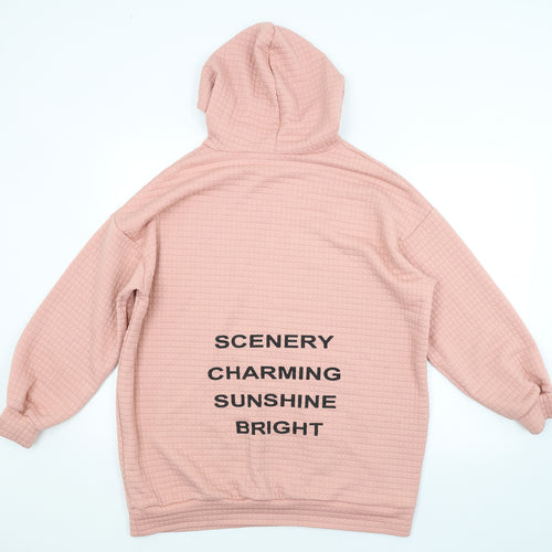 SheIn Womens Pink   Pullover Hoodie Size S