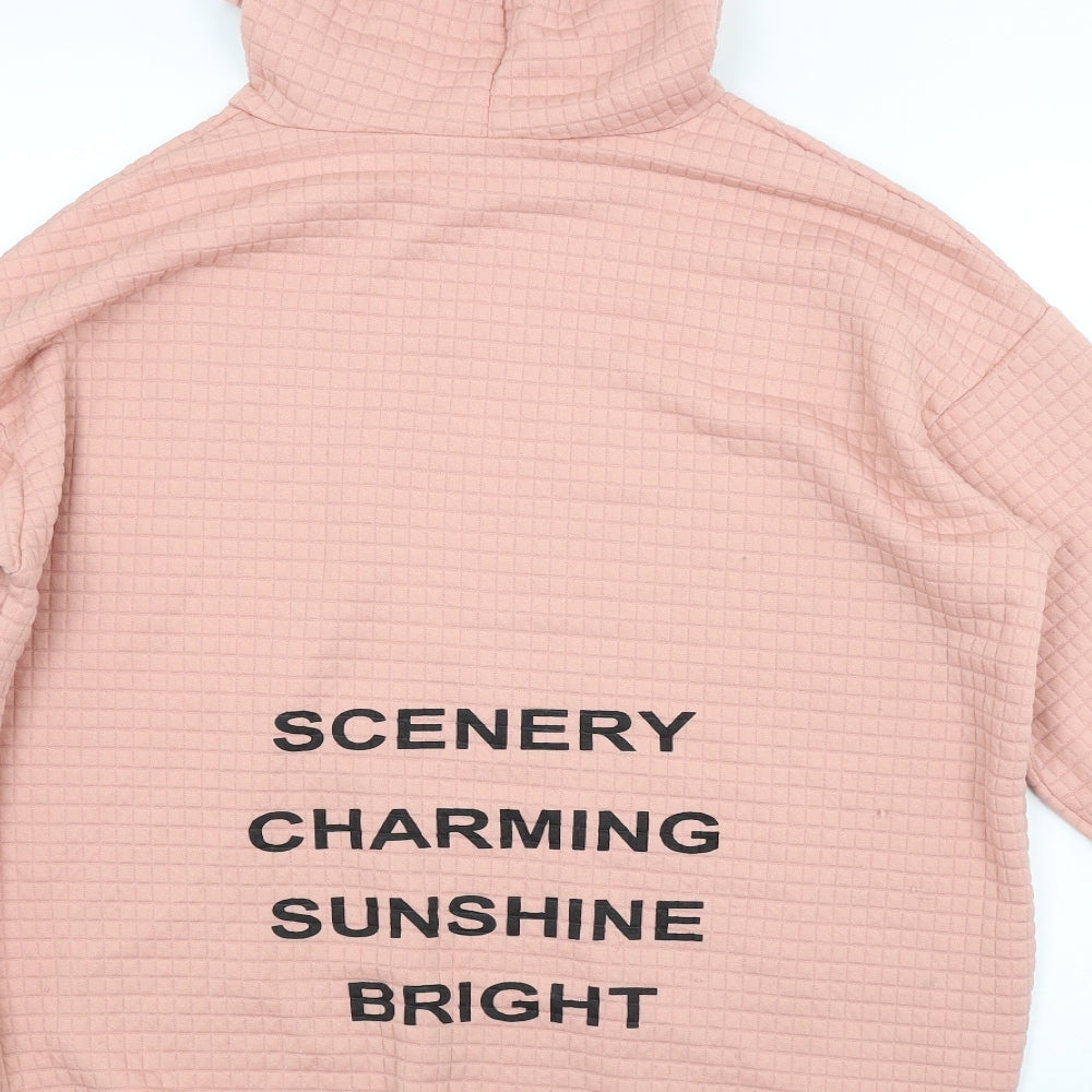 SheIn Womens Pink   Pullover Hoodie Size S