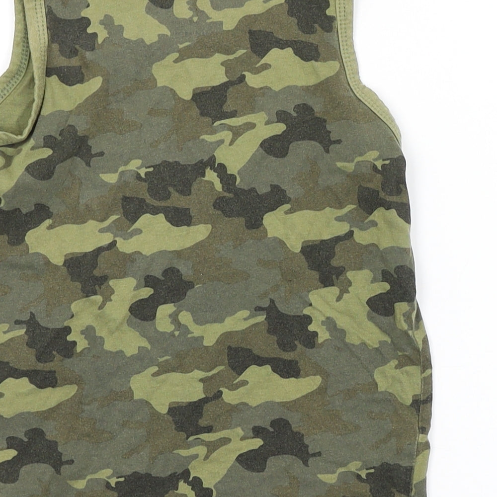 Primark Boys Green Camouflage  Basic Tank Size 3-4 Years