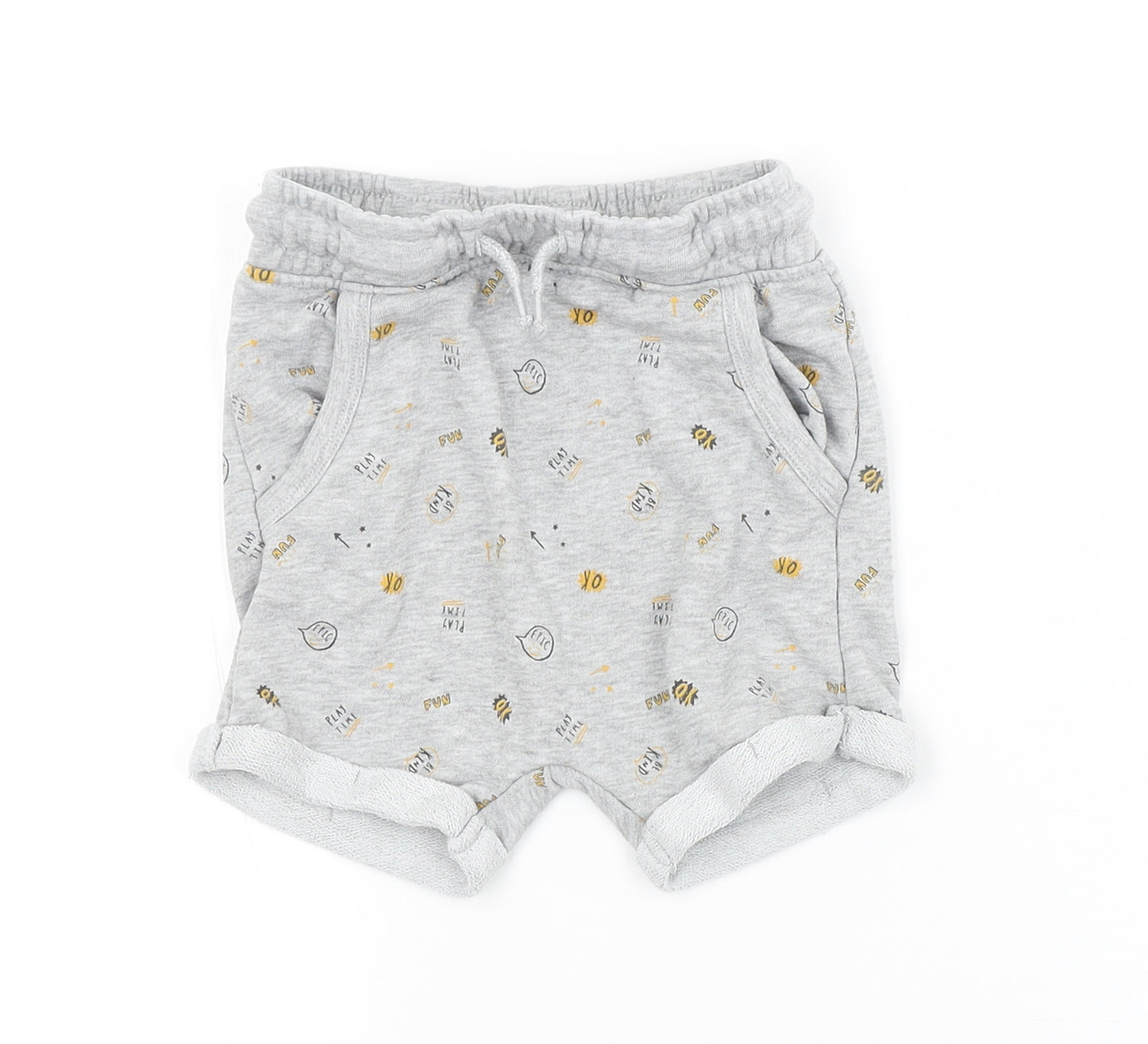 George Baby Grey Spotted  Cropped Trousers Size 18-24 Months