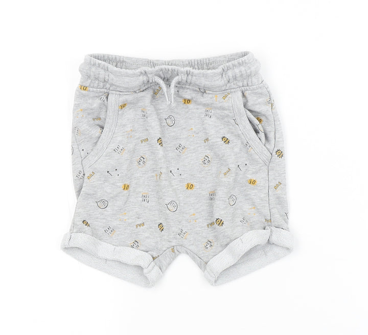 George Baby Grey Spotted  Cropped Trousers Size 18-24 Months