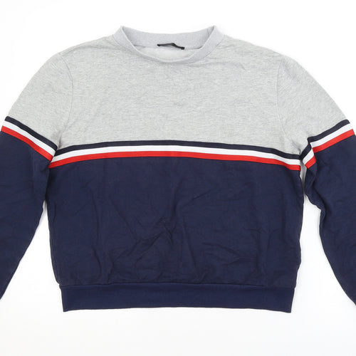SheIn Womens Multicoloured Striped  Pullover Sweatshirt