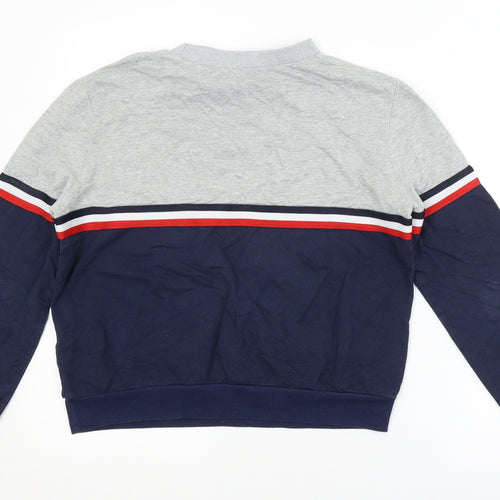 SheIn Womens Multicoloured Striped  Pullover Sweatshirt
