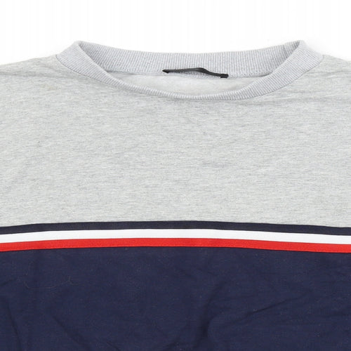 SheIn Womens Multicoloured Striped  Pullover Sweatshirt