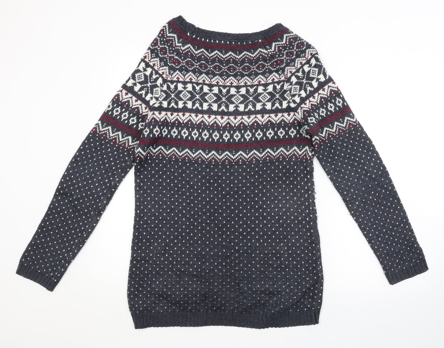 Fat Face Womens Multicoloured Fair Isle  Pullover Jumper Size 12