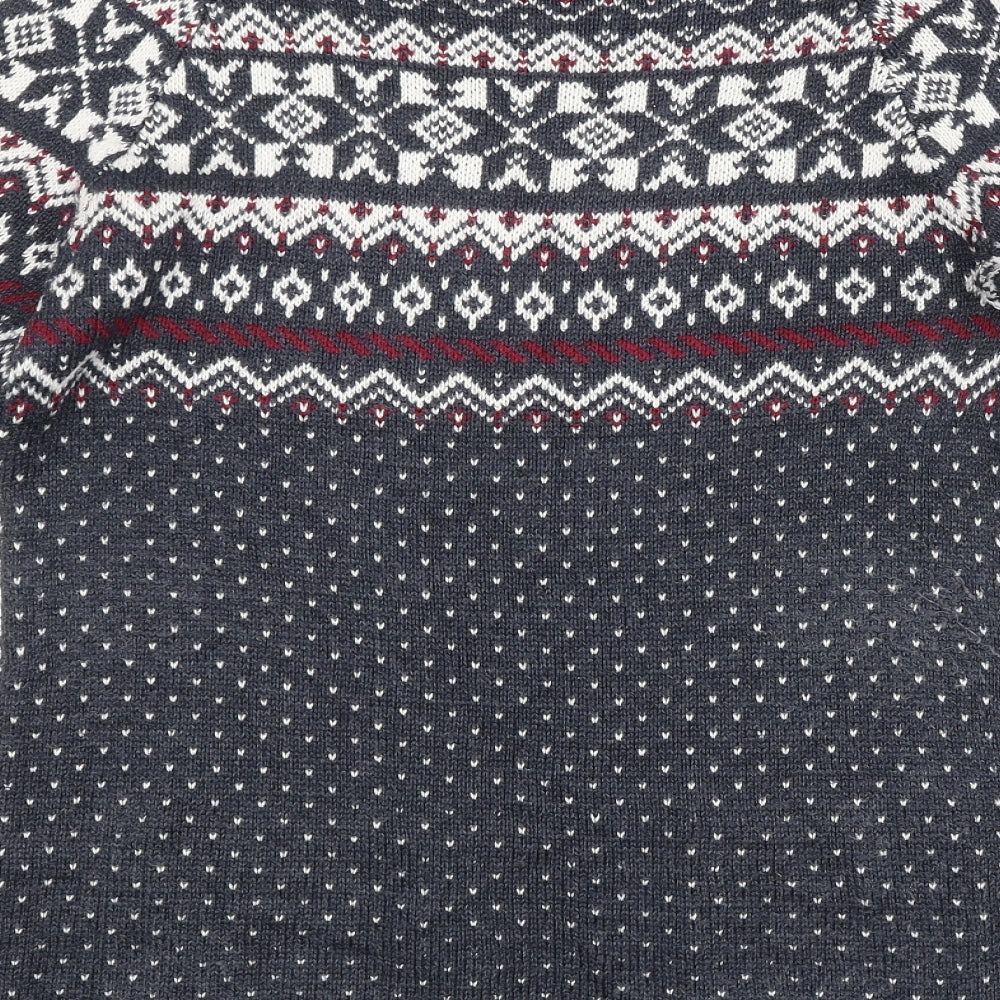 Fat Face Womens Multicoloured Fair Isle  Pullover Jumper Size 12