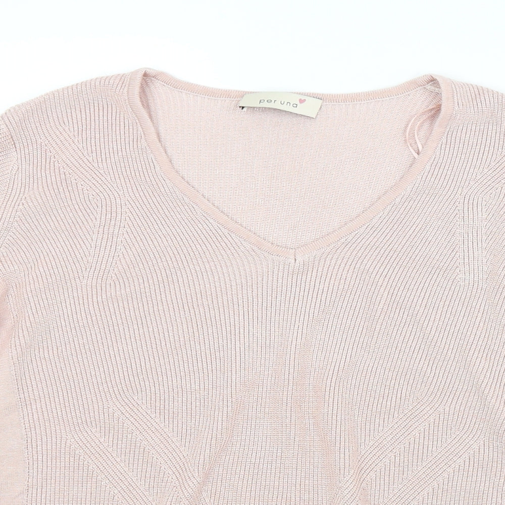 Per Una Womens Pink   Pullover Jumper Size 16
