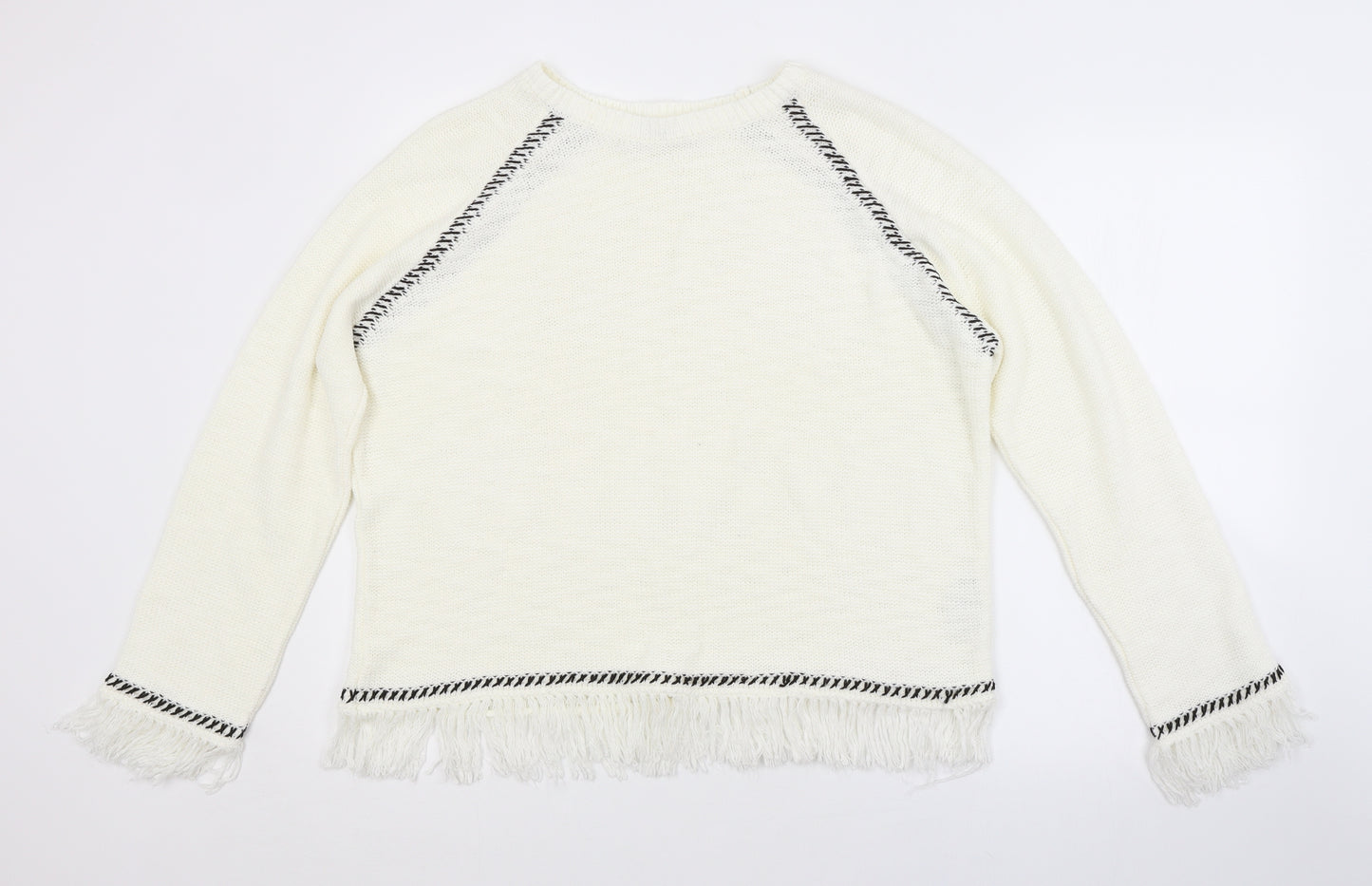 BY VERY Womens White   Pullover Jumper Size 16