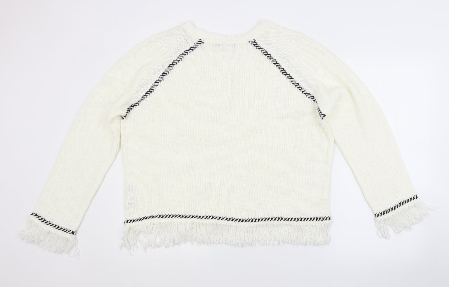 BY VERY Womens White   Pullover Jumper Size 16