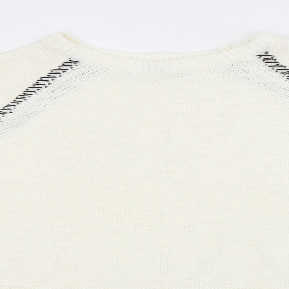 BY VERY Womens White   Pullover Jumper Size 16