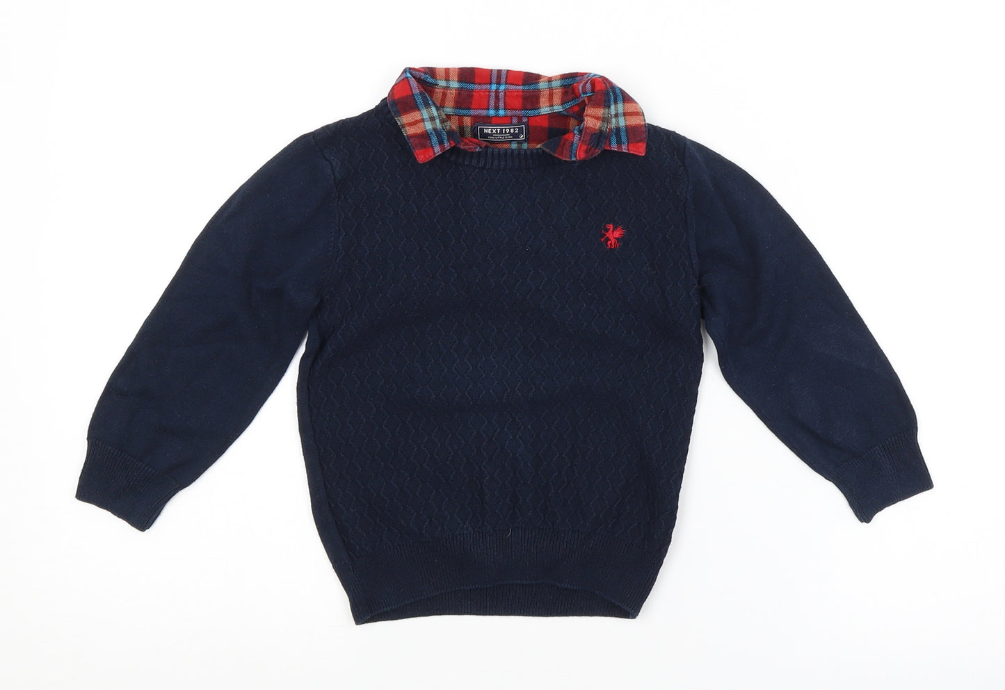 NEXT Baby Blue Argyle/Diamond  Pullover Jumper Size 18-24 Months