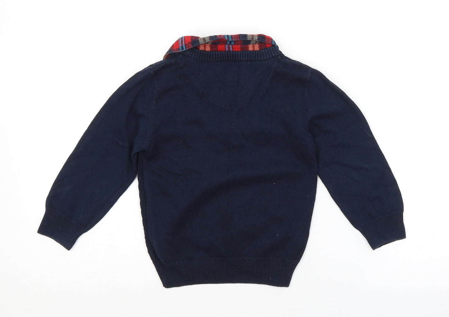 NEXT Baby Blue Argyle/Diamond  Pullover Jumper Size 18-24 Months