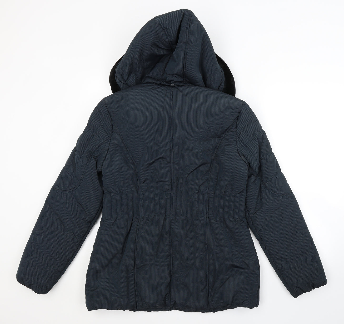DAVID BARRY Womens Blue   Puffer Jacket Jacket Size 14