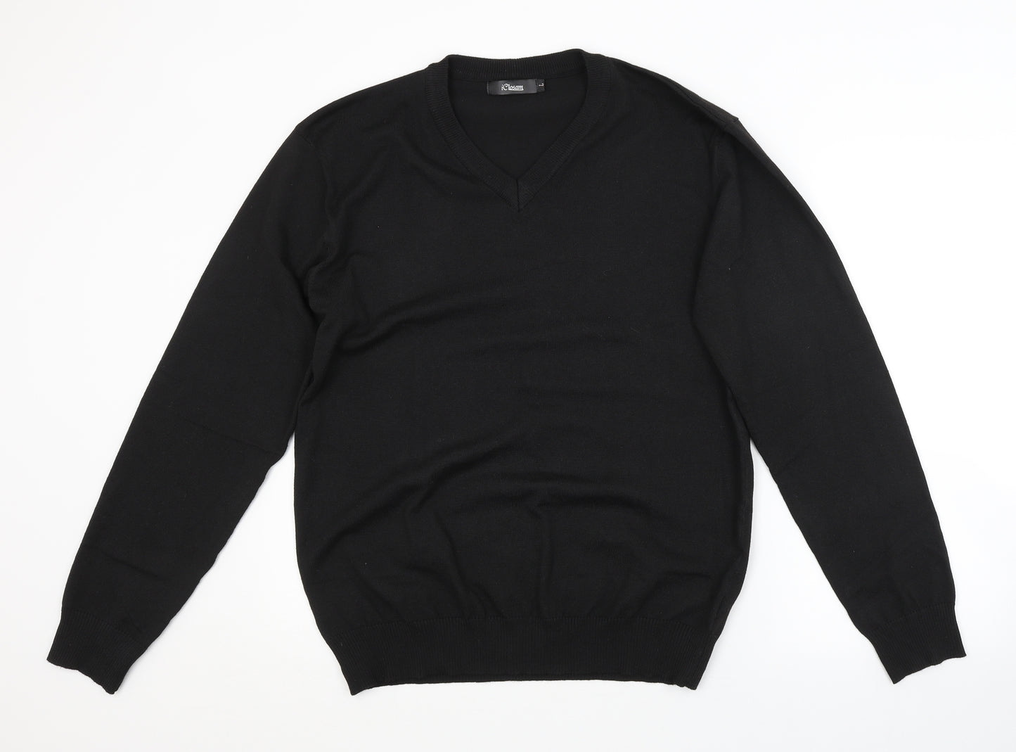 iclosam Mens Black   Pullover Jumper Size L